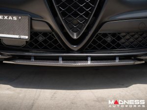 Alfa Romeo Stelvio Front Splitter - Carbon Fiber - Quadrifoglio Alfa Romeo Stelvio Front Splitter - Carbon Fiber - Quadrifoglio